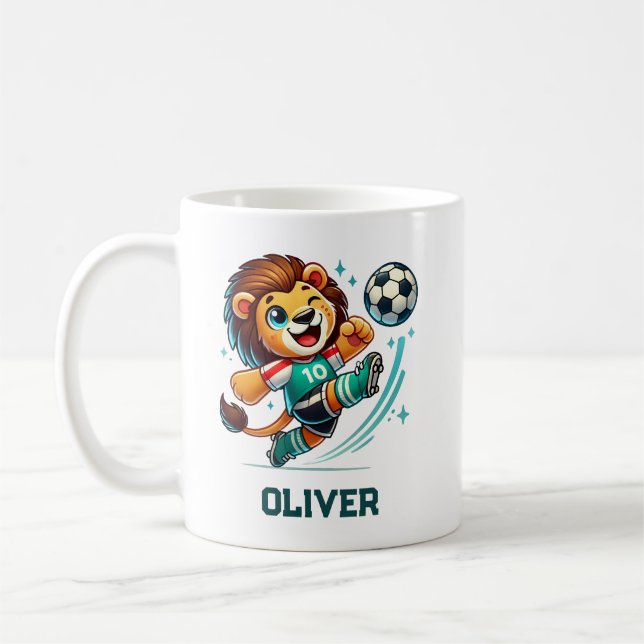 Mug Star du foot Lion mignon (Gauche)