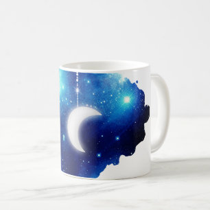 Mug Star Lune nuit ciel galaxie céleste