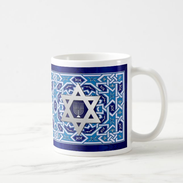 Mug Star of David et Menorah Hanoukka Don (Droite)