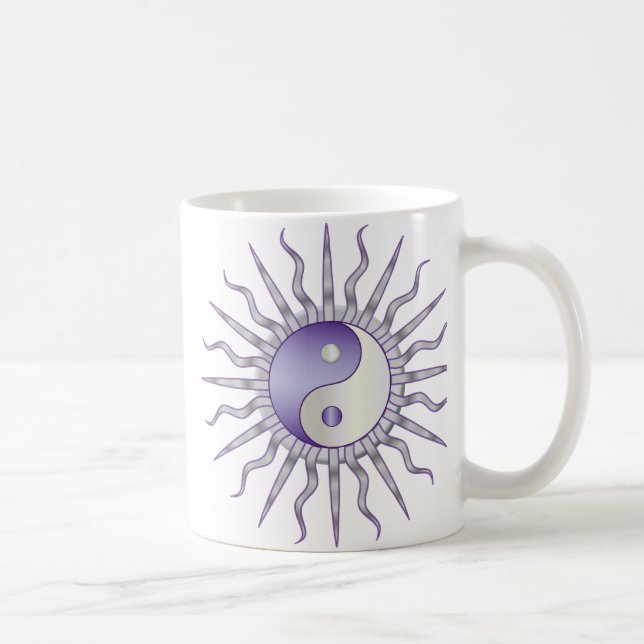 Mug Starburst pourpre Yin Yang (Droite)