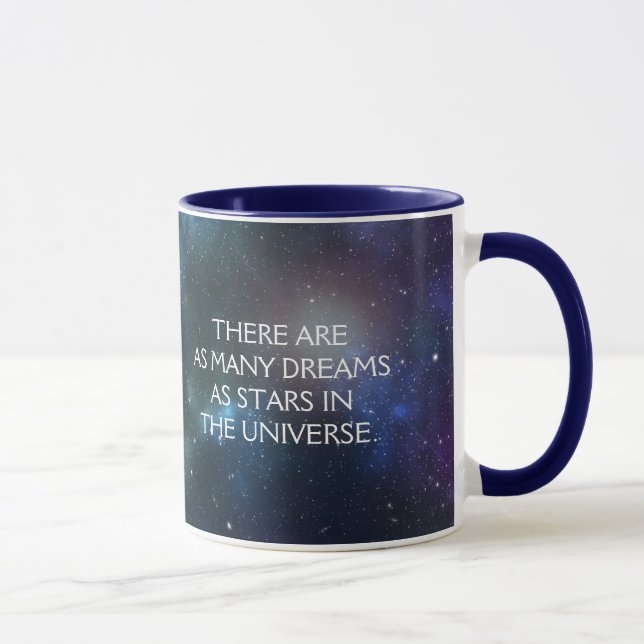 Mug Starfield avec poussière cosmique multicolore (Droite)
