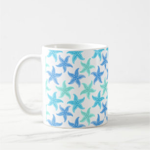 Mug Starfish bleu et turquoise