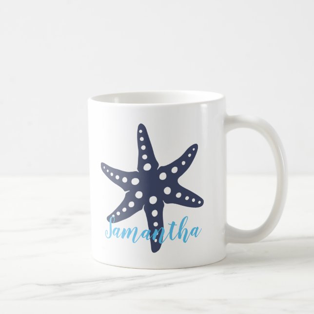 Mug Starfish Midnight Nom bleu (Droite)