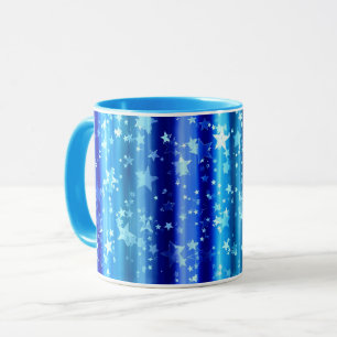 Mug Starry Blue Decorative Design