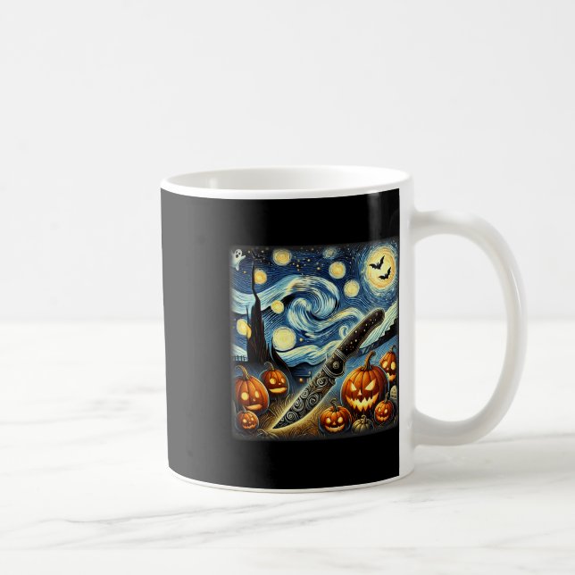 Mug Starry Night Knife Chef Halloween (Droite)