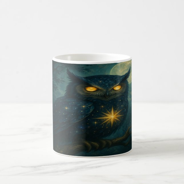Mug Starry Owl - Moonlit Forest Guardian (Centre)