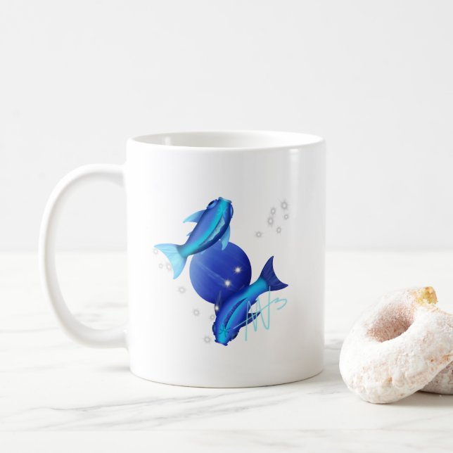 Mug Starry Pisces Neptune Zodiac (Avec donut)