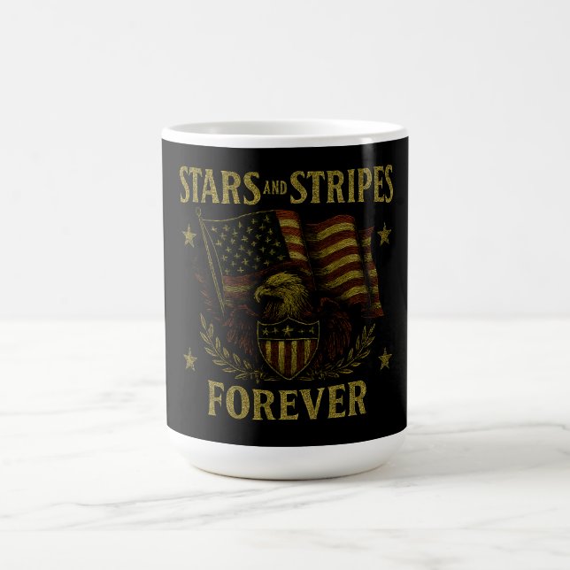 Mug Stars and Stripes Forever - American Flag Pride (Centre)