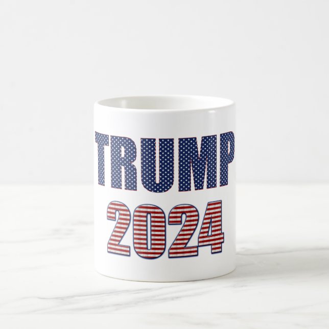 Mug Stars and Stripes Typographie Trump 2024 (Centre)