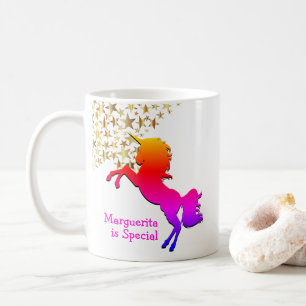 Mug Stars UNICORN rose Personnalisés