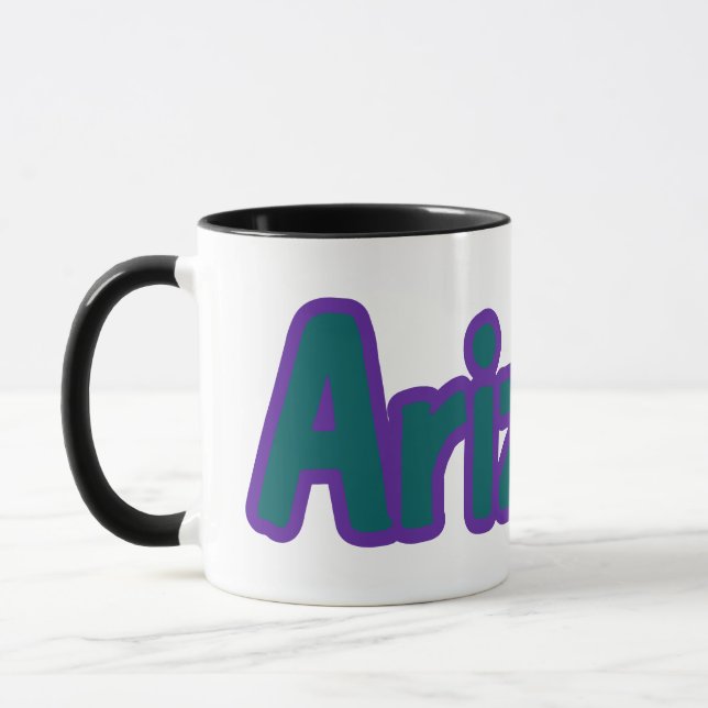 Mug State Of Arizona Pride Personnalisé Café Deux Tons (Gauche)