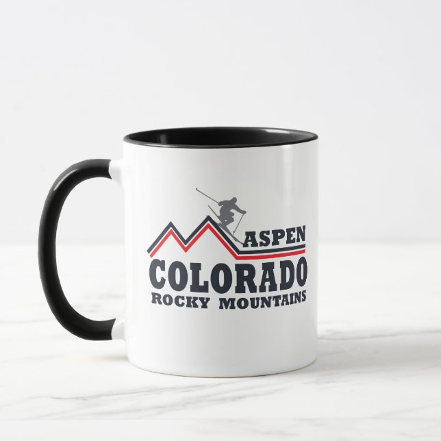 Mug Station de ski d'Aspen Colorado (Gauche)