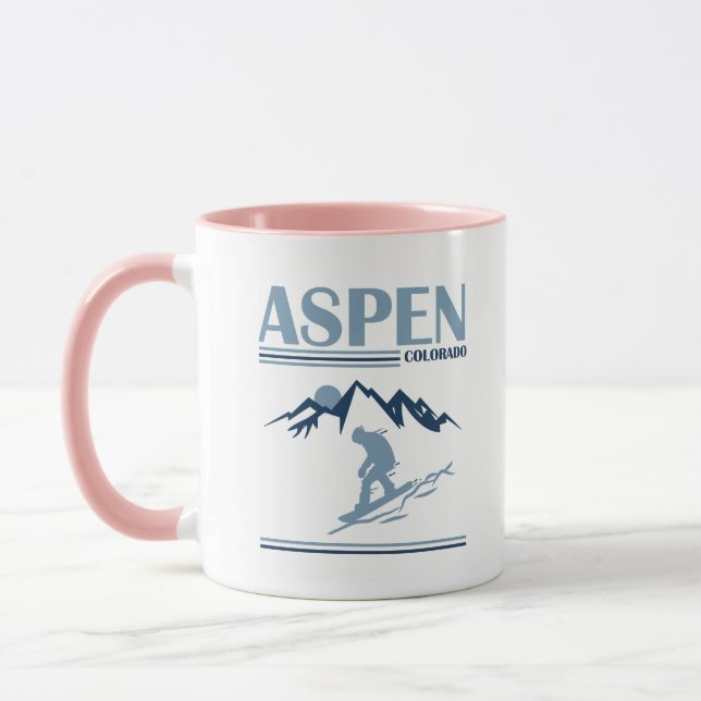 Mug Station de ski d'Aspen Colorado (Gauche)