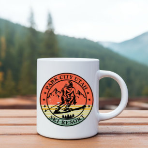 Mug Station de ski de Park City Utah vintage