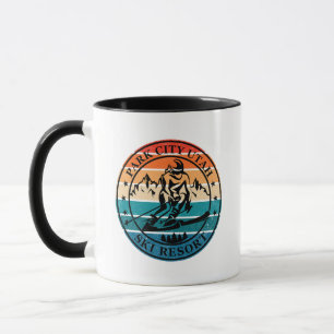 Mug Station de ski de Park City Utah vintage