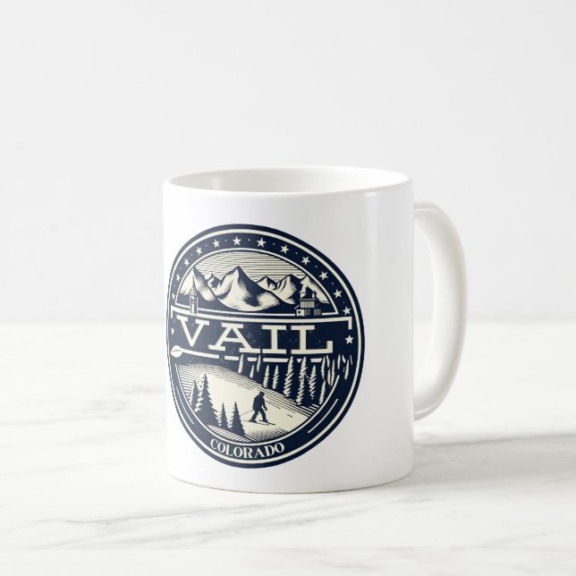 Mug Station de ski de Vail : Colorado Ski & Snowboard (Devant droit)