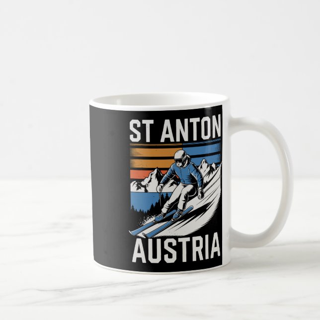 Mug Station de ski Retro St Anton Autriche  (Droite)