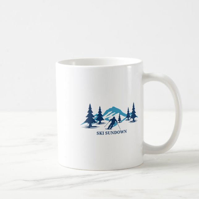 Mug Station de ski Ski Sundown Connecticut Ski Alpin S (Droite)