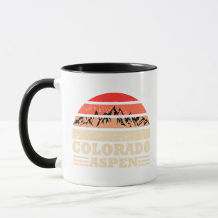 Mug Station de ski vintage d'Aspen Colorado