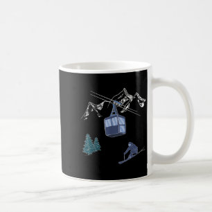 Mug Station de ski vintage scène de neige sports d'hiv
