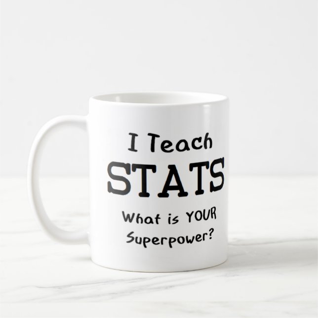 Mug statistiques enseigner (Gauche)