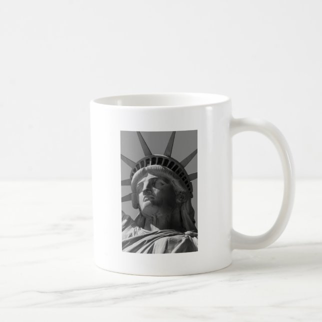 Mug Statue blanche noire de la Liberté Gros plan Photo (Droite)