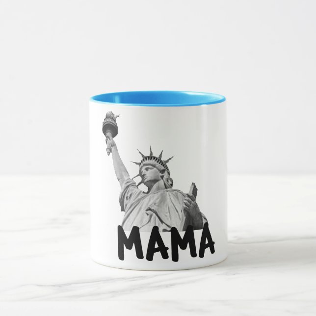 Mug statue cool de la liberté idée cadeau de la mère j (Centre)