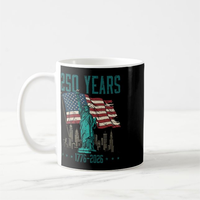 Mug Statue de la Liberté 250 Ans 250e Anniversaire Fem (Gauche)