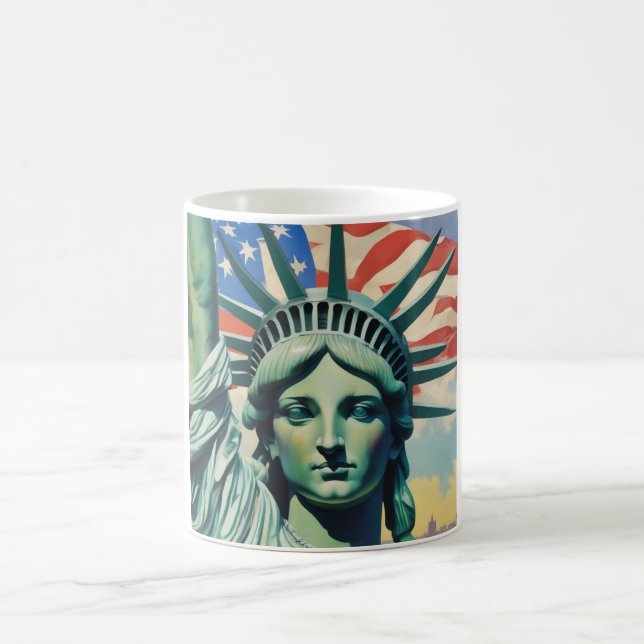 Mug Statue de la Liberté et Drapeau américain New York (Centre)