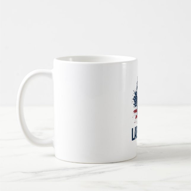 Mug Statue de la Liberté Fête du Travail Design Patrio (Gauche)