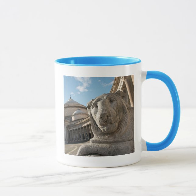 Mug statue de lion devant San Francesco di Paola (Droite)