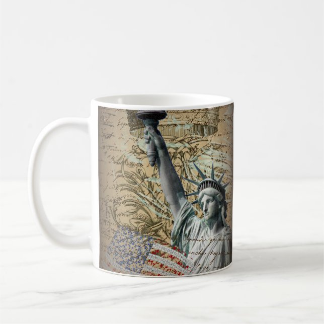 Mug Statue de New York de manuscrits de la liberté (Gauche)