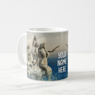 Mug Statue de sirènes. Personnalisé