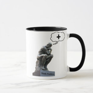 Mug Statue du Penseur de Rodin - Pensez Positif