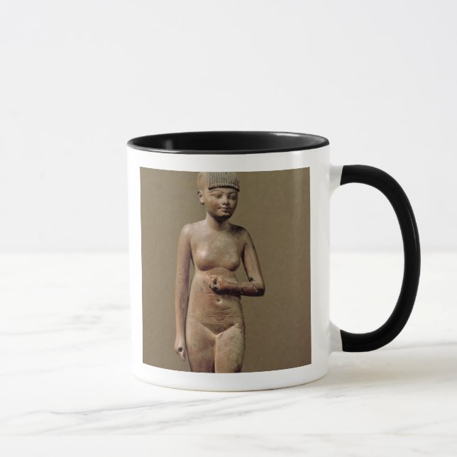 Mug Statue d'une jeune fille d'employé (bois) (Droite)