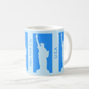 Mug Statue personnalisée de la Liberté New York USA Bl