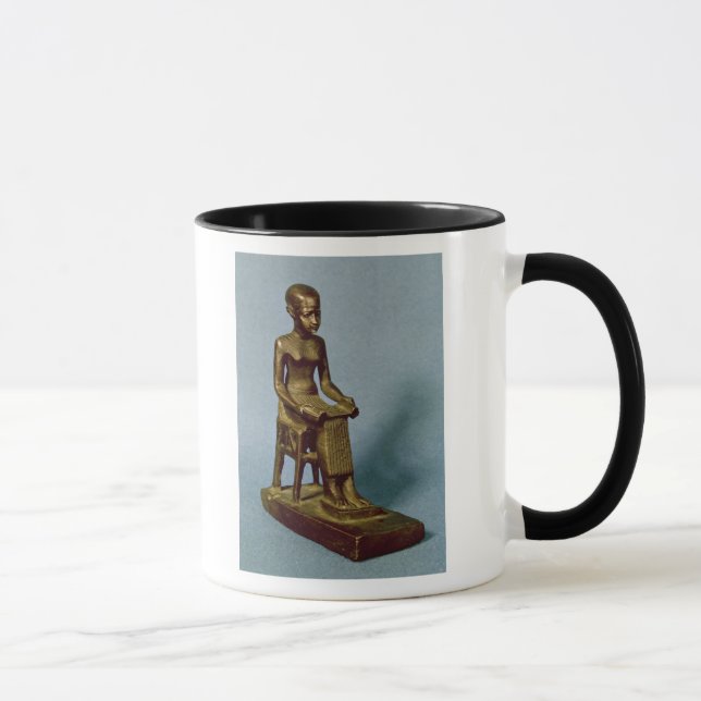 Mug Statue posée d'Imhotep tenant un ouvert (Droite)