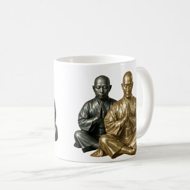 Mug Statues Moines Zen  (Devant droit)