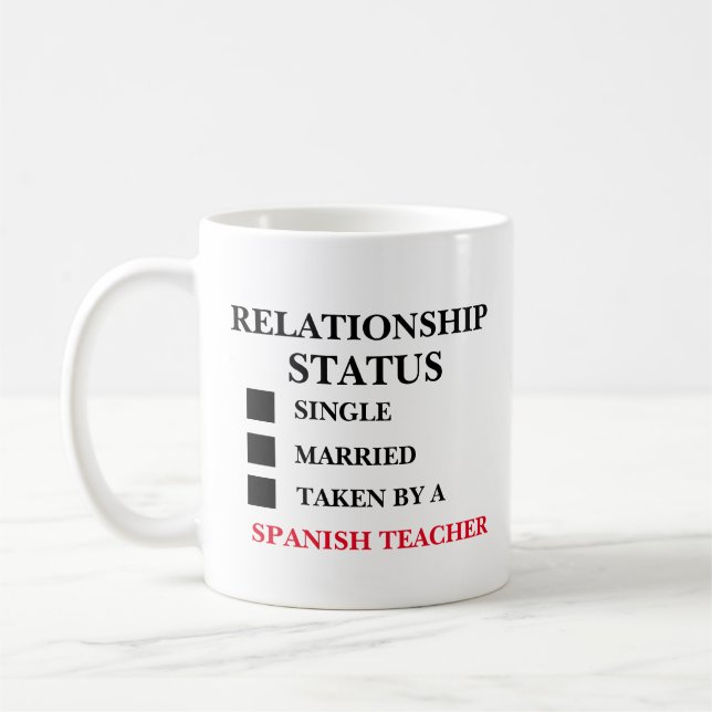 Mug Statut relationnel Professeur d'espagnol  (Gauche)