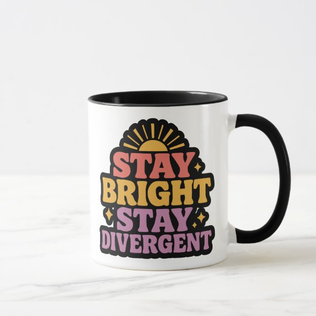 Mug Stay Bright, Stay Divergent (Droite)