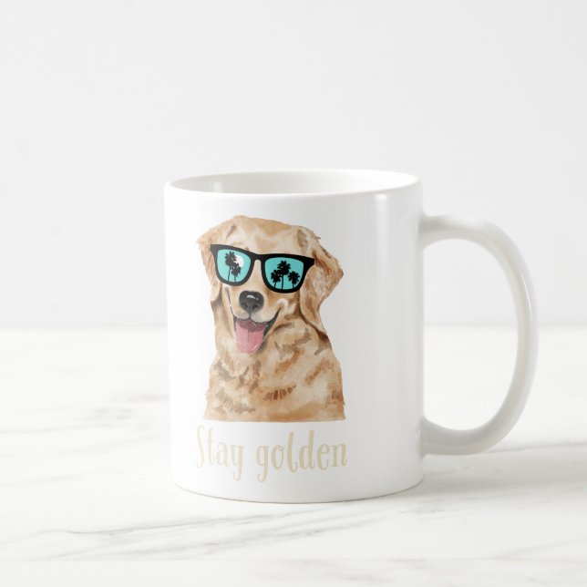 Mug Stay Golden - Golden Retriever Amoureux des chiens (Droite)