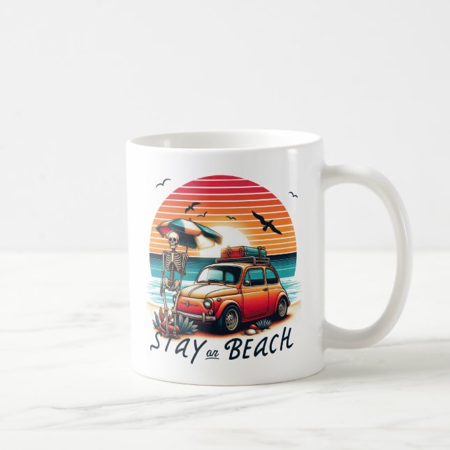 Mug Stay On Beach - Retro Vibes - Skeleton (Droite)