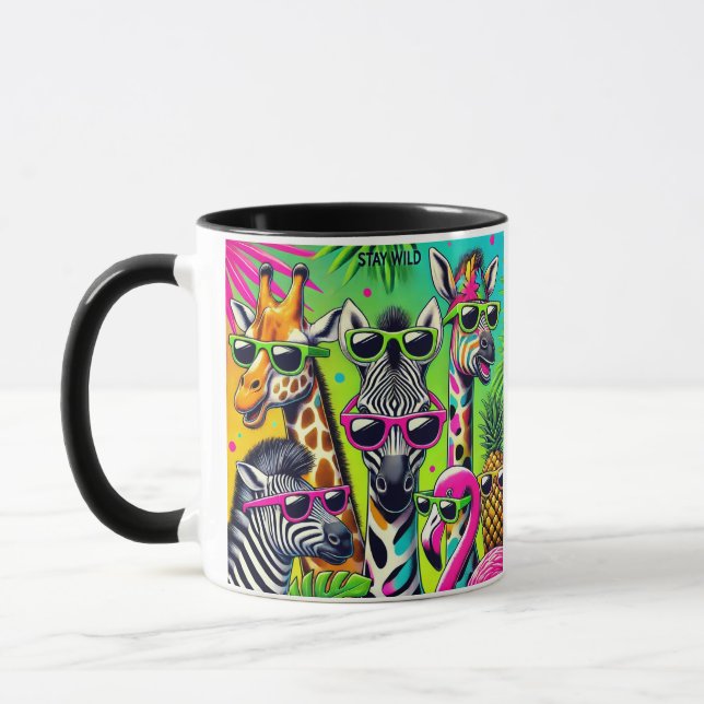 Mug Stay Wild - Tropical Party Vibes avec Anim Exotiqu (Gauche)