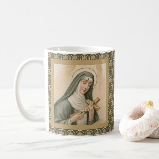 Mug Ste Rita de Cascia (M 015) (Avec donut)