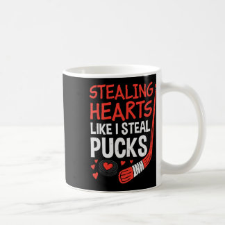 Mug Stealing Hearts Stealing Pucks Hockey Valentines D