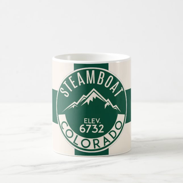 Mug Steamboat Green Ski (Centre)