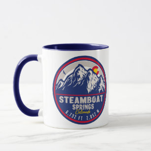 Mug Steamboat Springs Colorado Retro Sunset Souvenirs