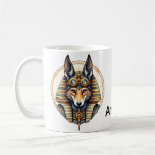 Mug Steampunk Anubis Fox Portrait