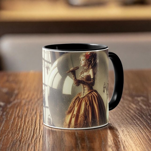 Mug Steampunk Victorian Music Snow Globe (Créateur téléchargé)