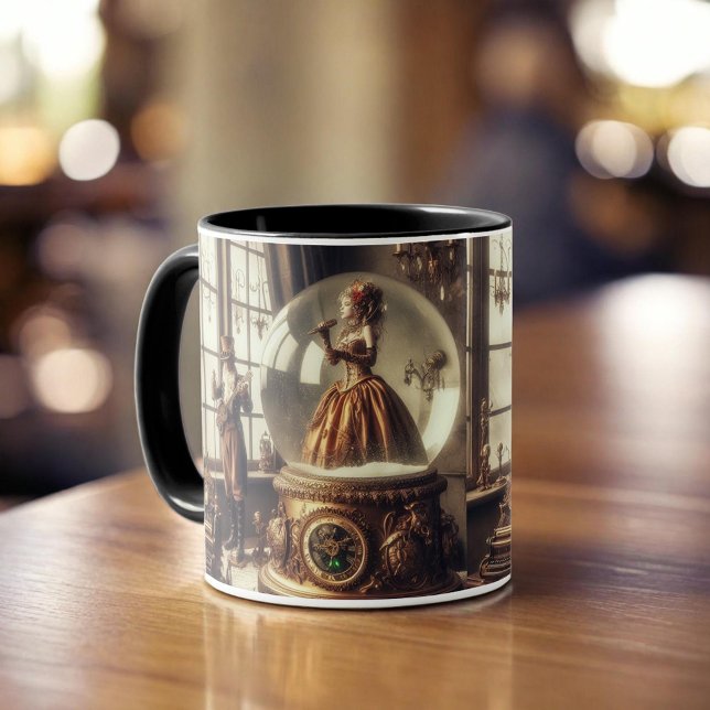 Mug Steampunk Victorian Music Snow Globe (Créateur téléchargé)